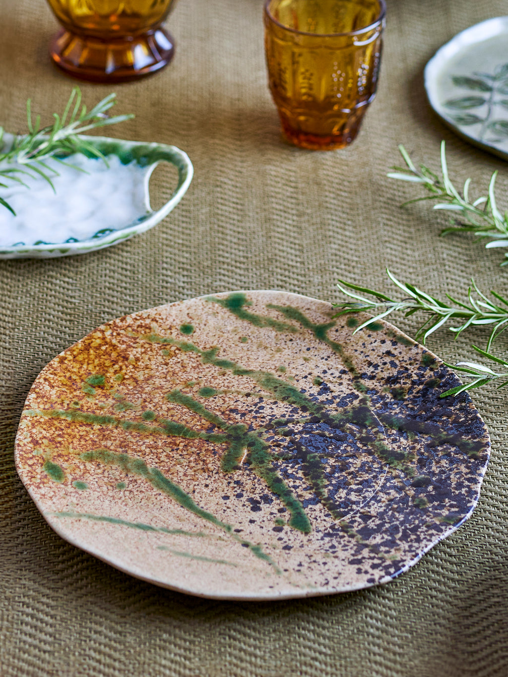 Larken - Plate - Multicolour - Stoneware
