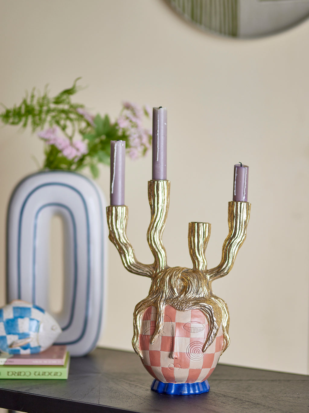 Medusa - Candle Holder - Gold - Polyresin