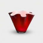 Wave - Vase Lumineux - Ø28 Cm H24 Cm - Rouge