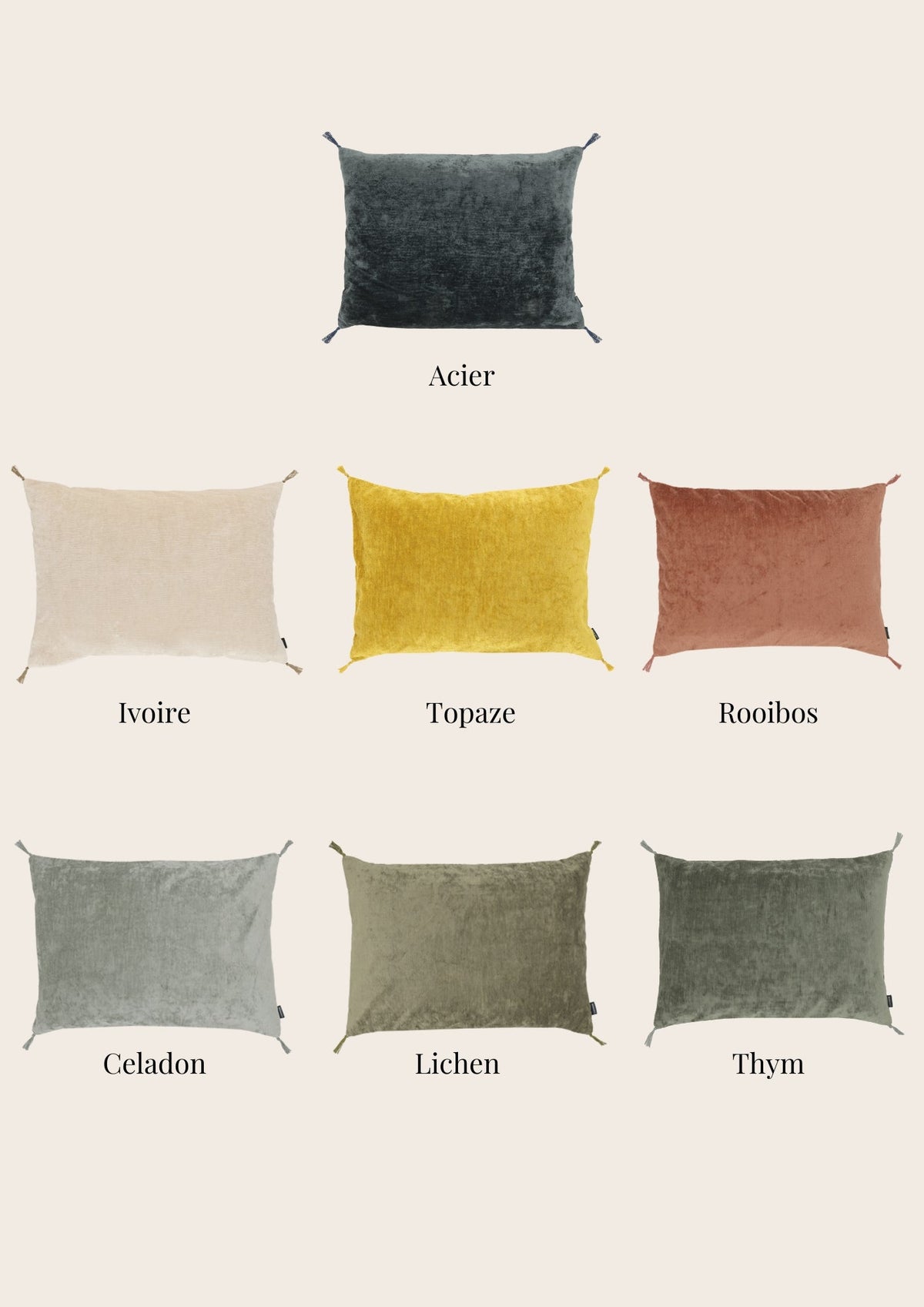 Vellino - Housse De Coussin - Velours De Lin
