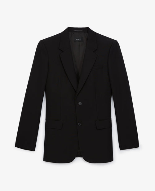 Black Wool Blazer Jacket - Men