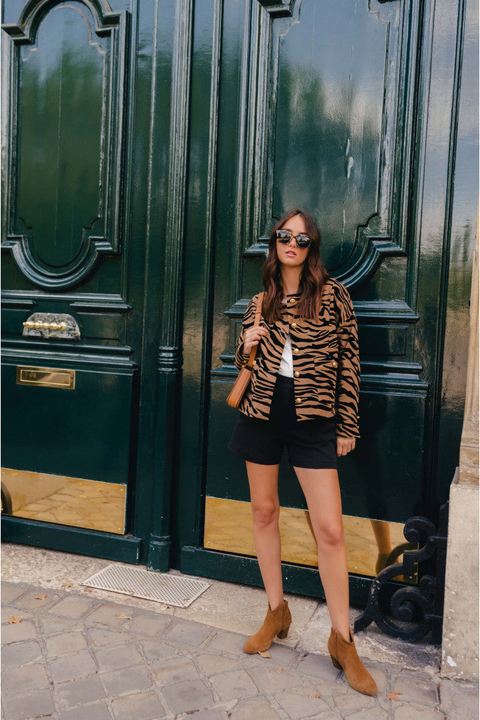 Chaqueta Charonne Terciopelo Cebra