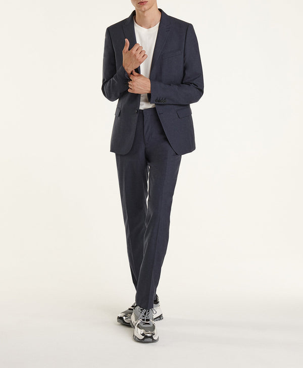 The Kooples - Fitted Slate Blue Wool Suit Jacket - Men