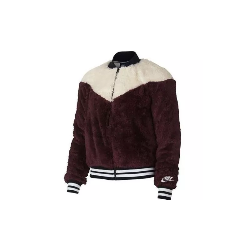 Nike Women's NSW Wolf Track Jacket - Burgundy