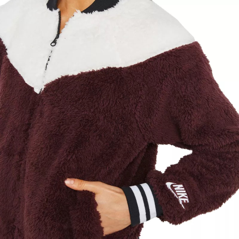 Nike Women's NSW Wolf Track Jacket - Burgundy
