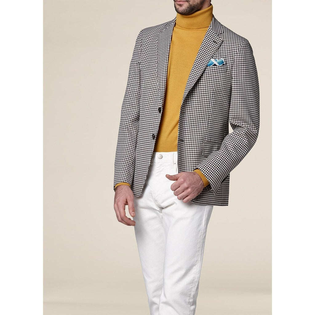 Fursac - Veste En Laine À Carreaux Vichy - Chocolat - Homme