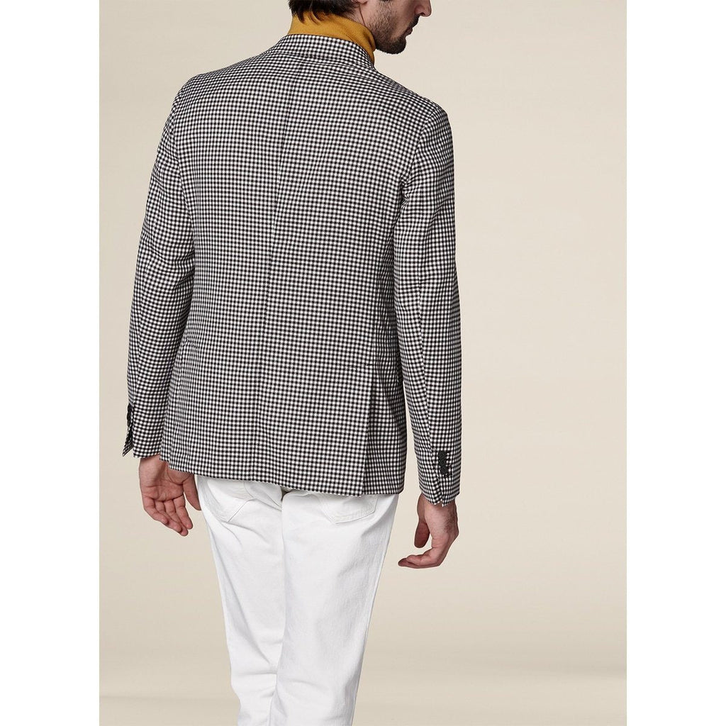 Fursac - Veste En Laine À Carreaux Vichy - Chocolat - Homme