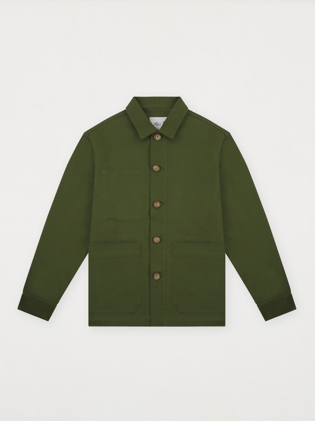Unisex Embroidered Jacket Painter Olive