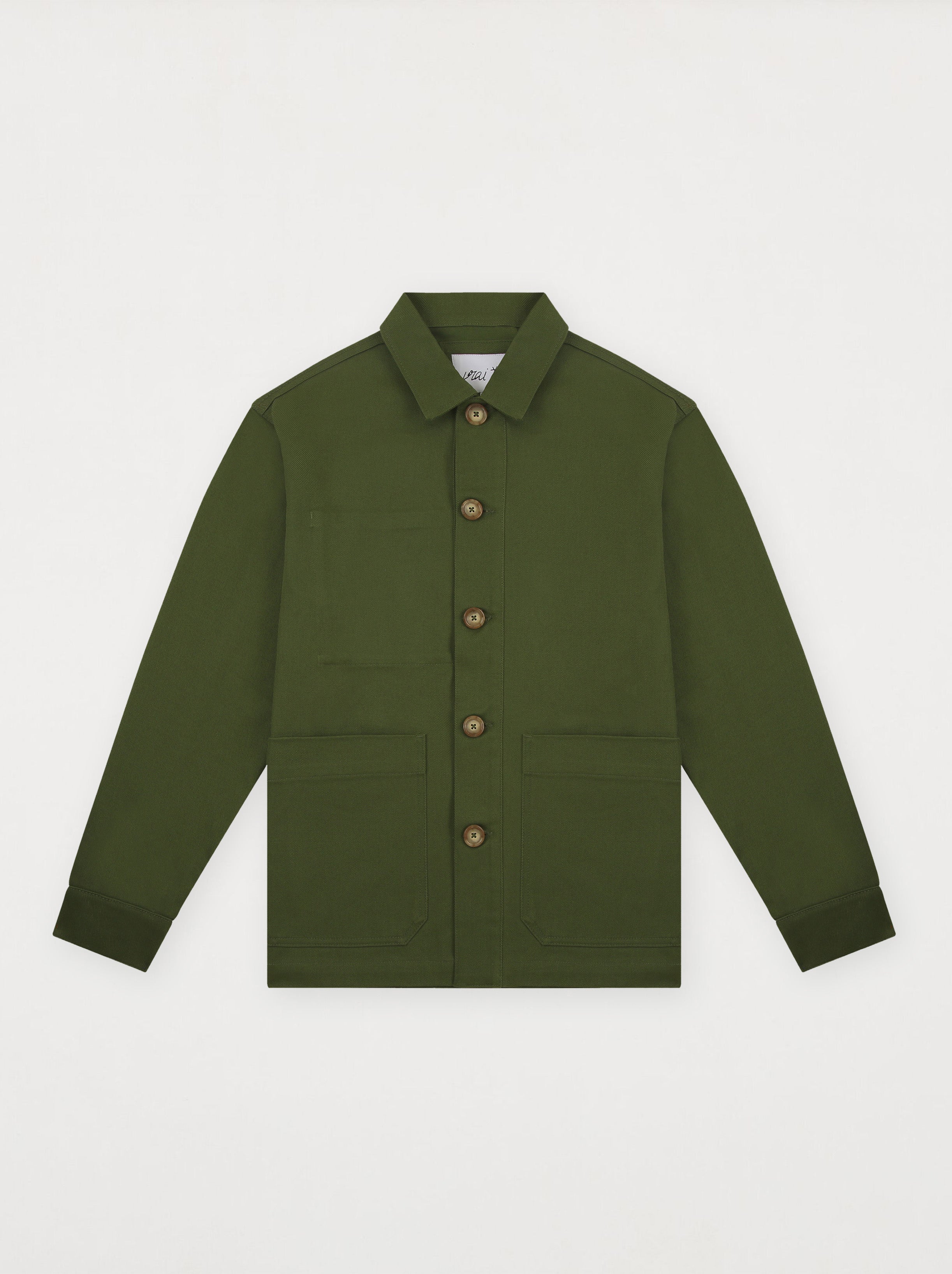 Unisex Embroidered Jacket Painter Olive