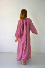 Vestido Matilde Vichy Burdeos