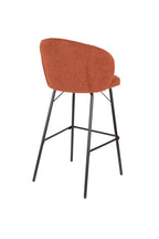 Joa - Bar & Counter Stool - Polyester - Terracotta/Brown