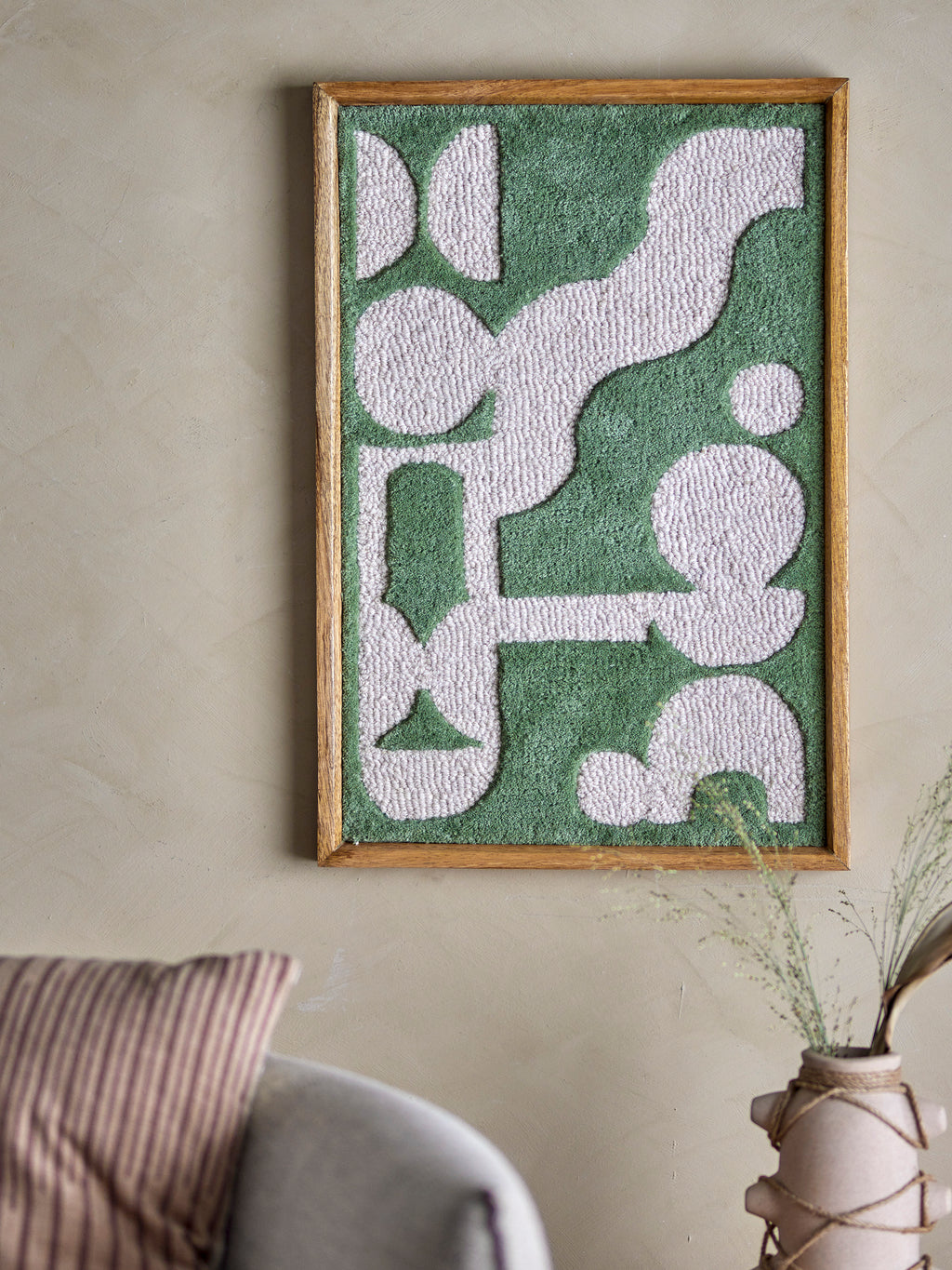 Longton - Wall Decoration - Green - Wool