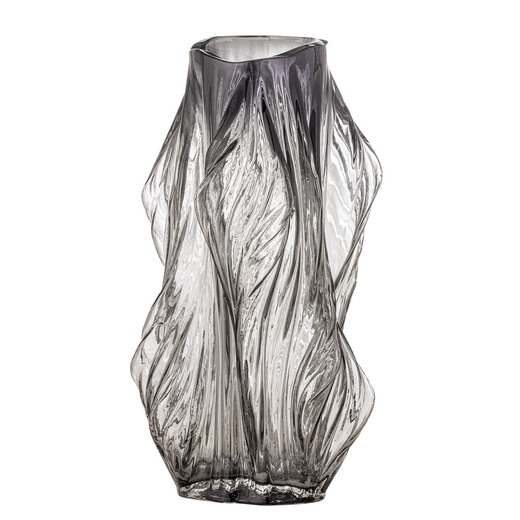 Tulla - Vase - Grey - Glass