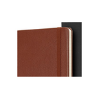 Carnet Textile Large 13X21 - Pages Lignées - Brun Sienne