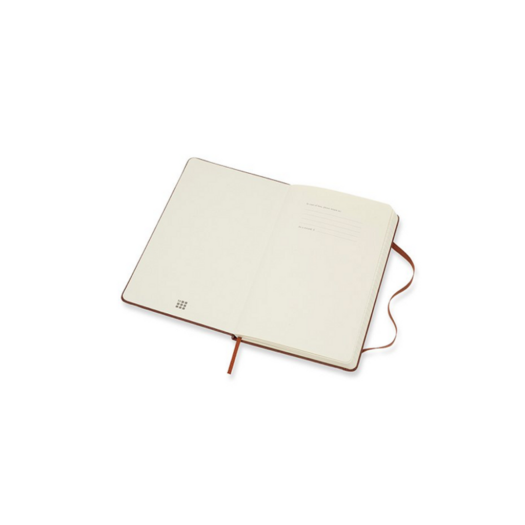 Carnet Textile Large 13X21 - Pages Lignées - Brun Sienne