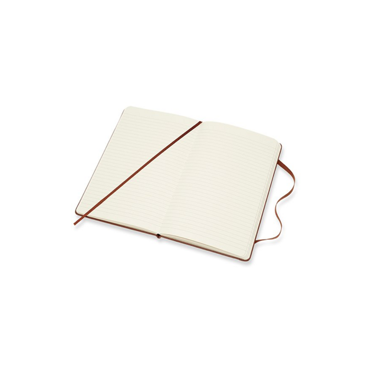 Carnet Textile Large 13X21 - Pages Lignées - Brun Sienne
