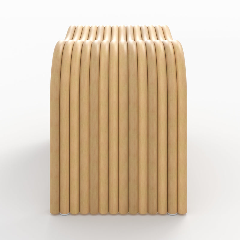 Wave - Tabouret En Rotin Naturel