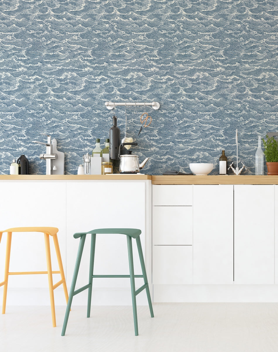Rollo de Papel Pintado Waves - Océano