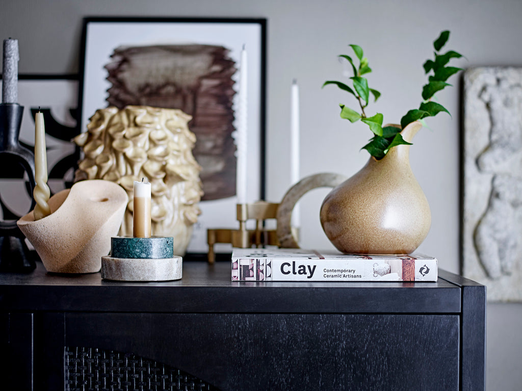 Bijan - Candle Holder - Black - Polyresin