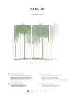 Mural Woods - Verde bosque