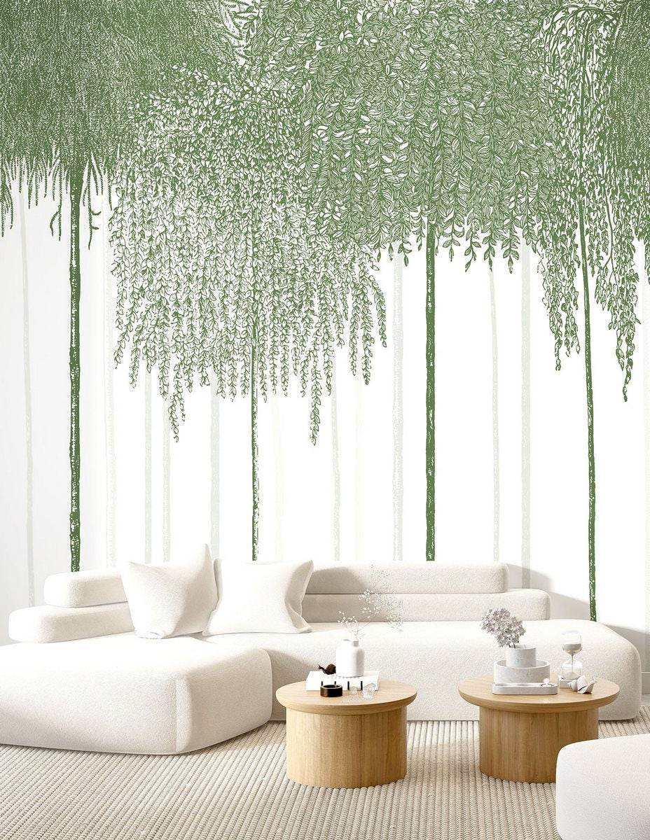 Mural Woods - Verde bosque
