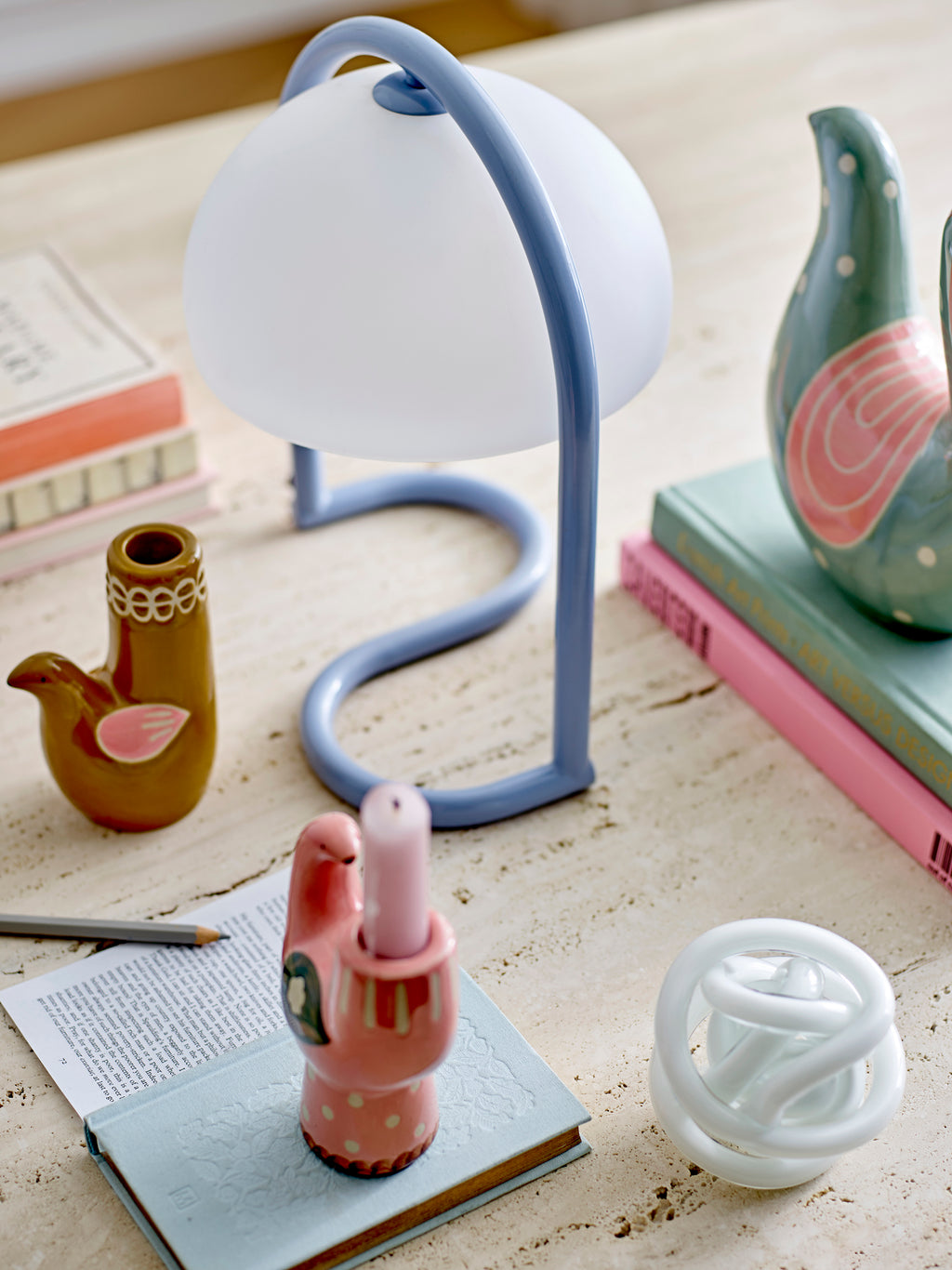 Favour - Table Lamp - Blue - Acrylic