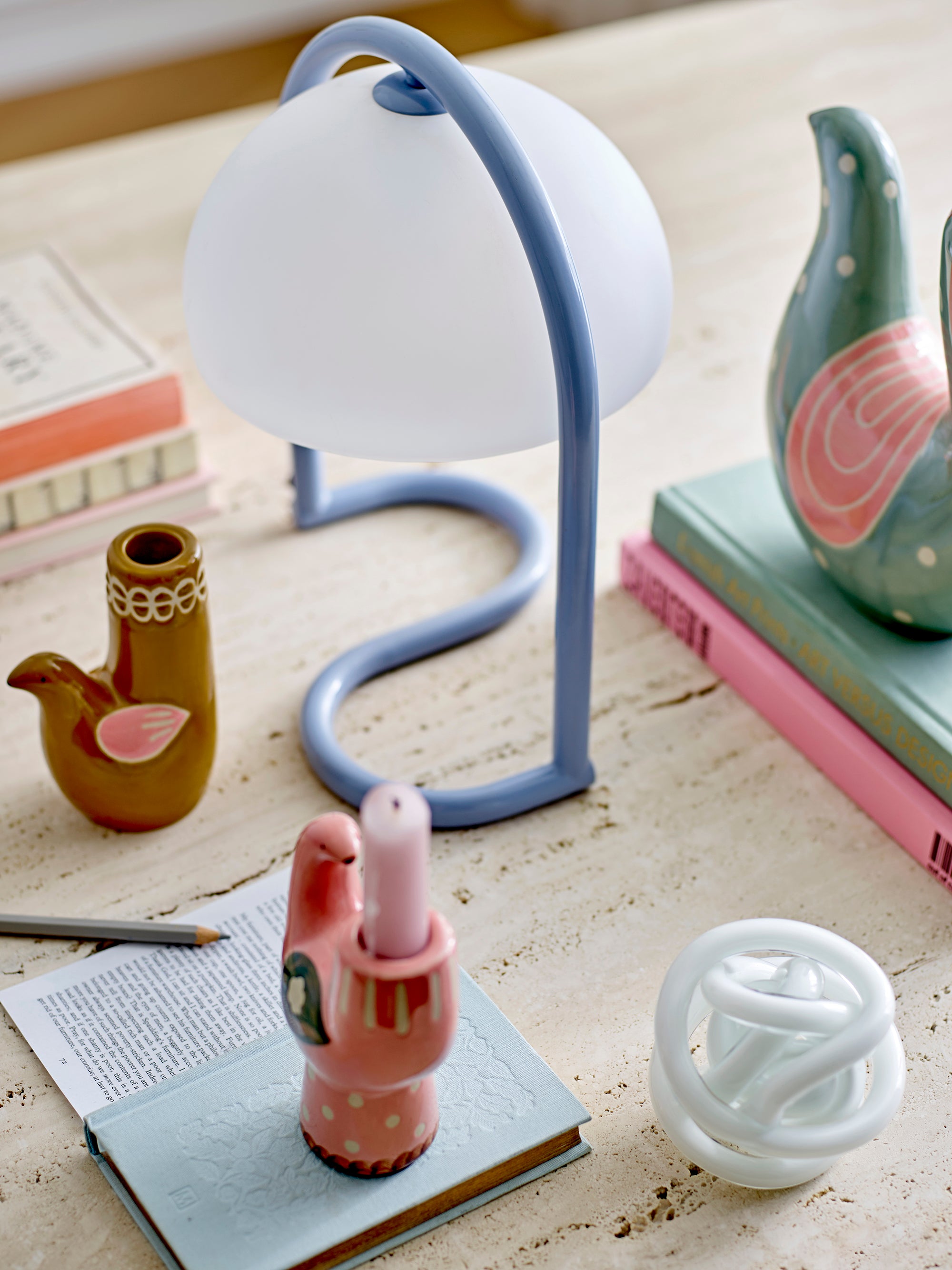 Favour - Table Lamp - Blue - Acrylic