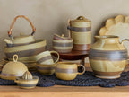 Solange - Set of 12 Mugs - Natural - Stoneware