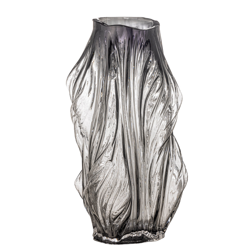 Tulla - Vase - Grey - Glass