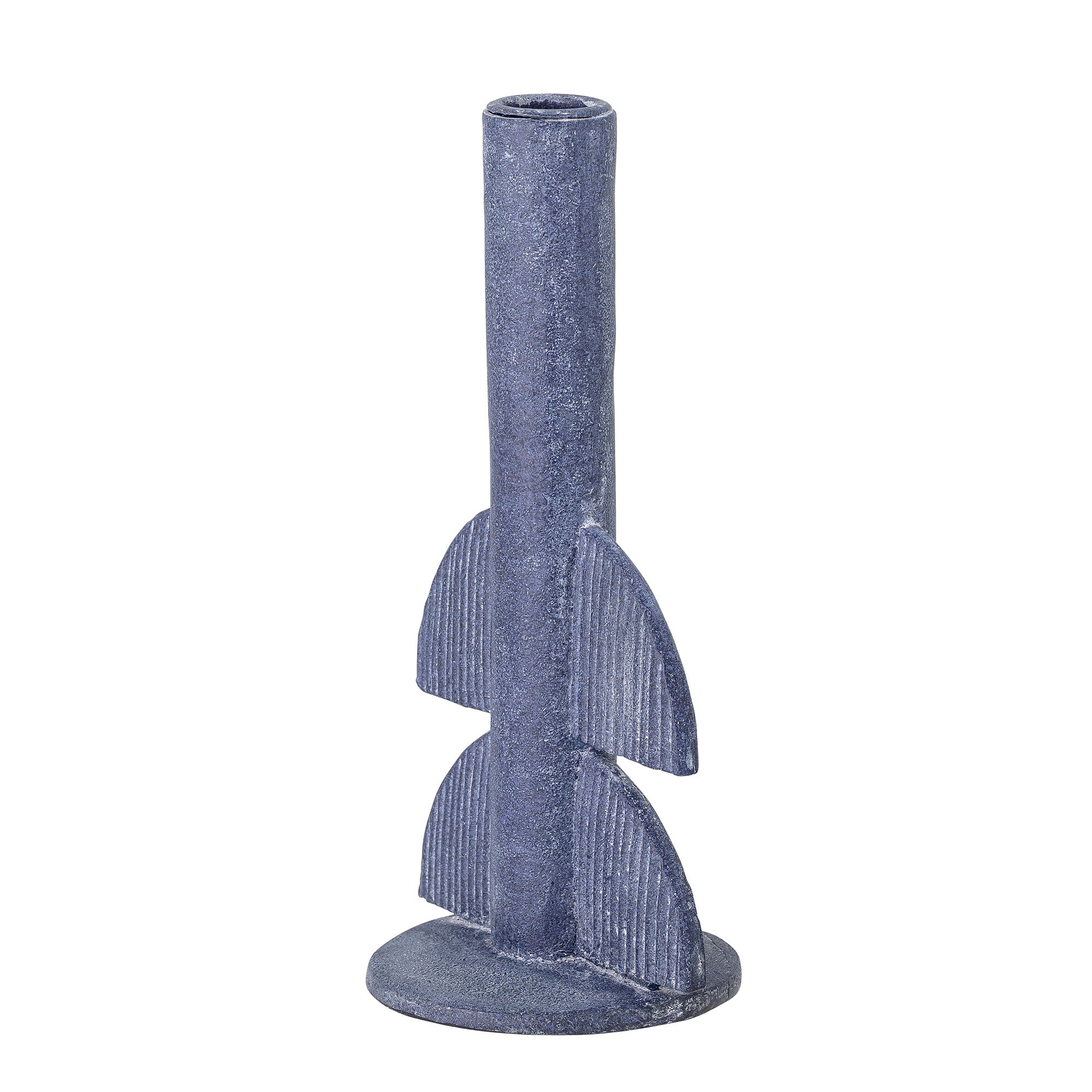 Bess - Set of 6 Candle Holders - Blue - Polyresin
