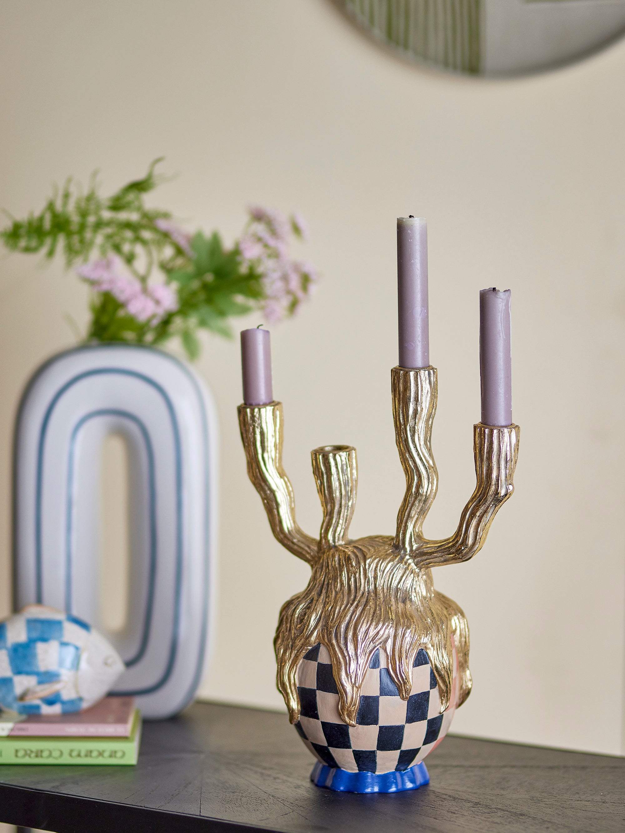Medusa - Candle Holder - Gold - Polyresin