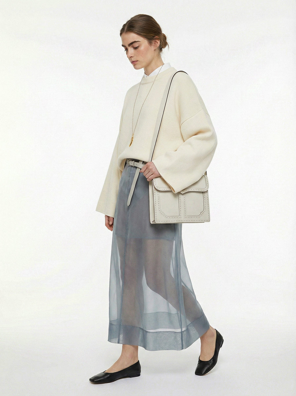 Sac Yves Saint Laurent Vintage  Crossbody Blanc