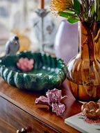 Reiko - Set of 4 Candle Holders - Brown - Marble
