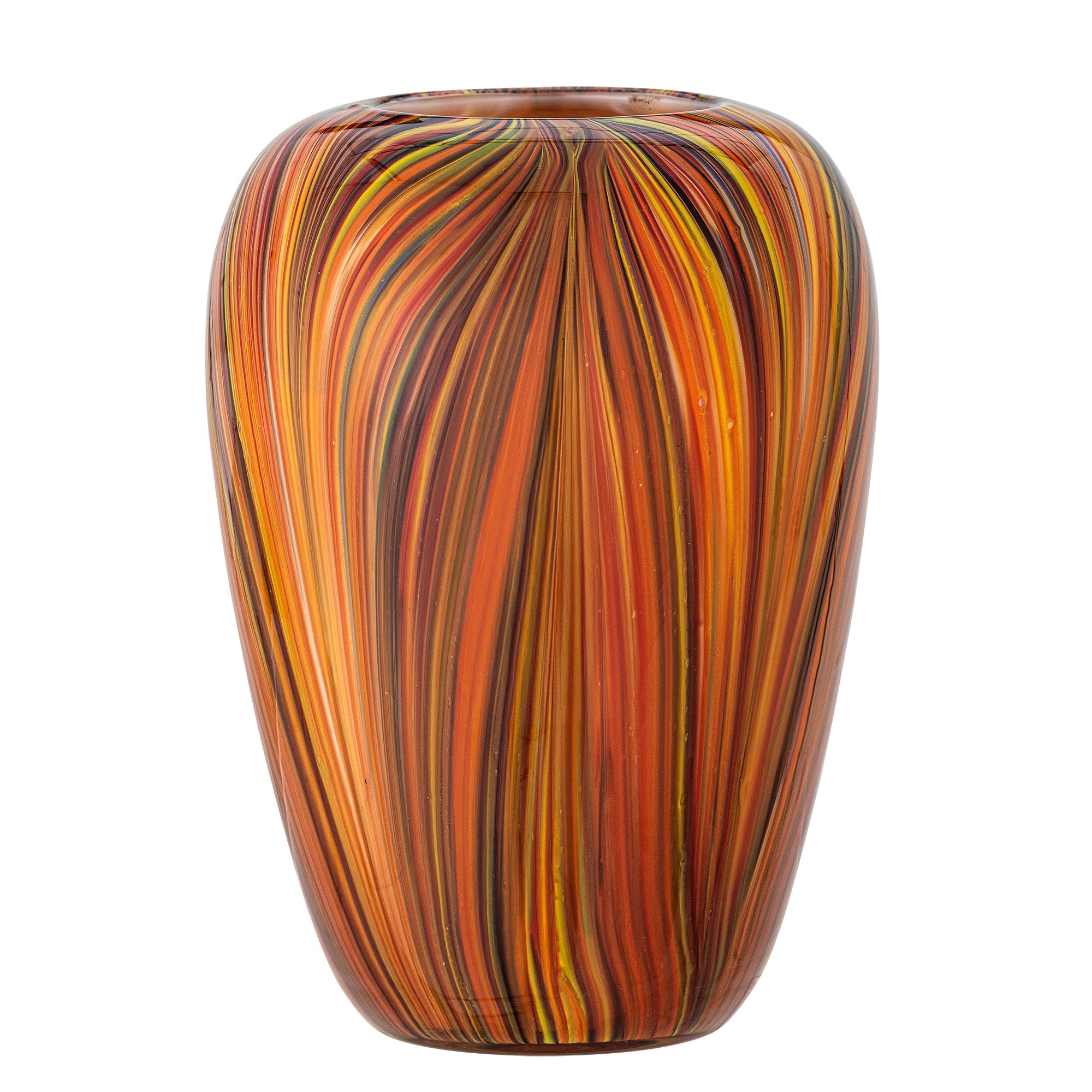Sunny - Set of 2 Vases - Orange - Glass