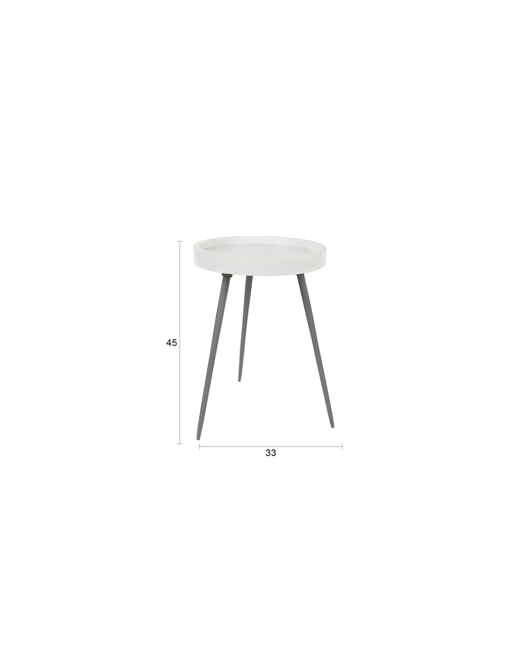 Karrara - Table D'Appoint - Marbre massif - Blanc