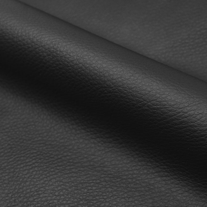 Basile - Chaise De Bureau Pivotante Sur Roulettes En Bois Et Pu Noir