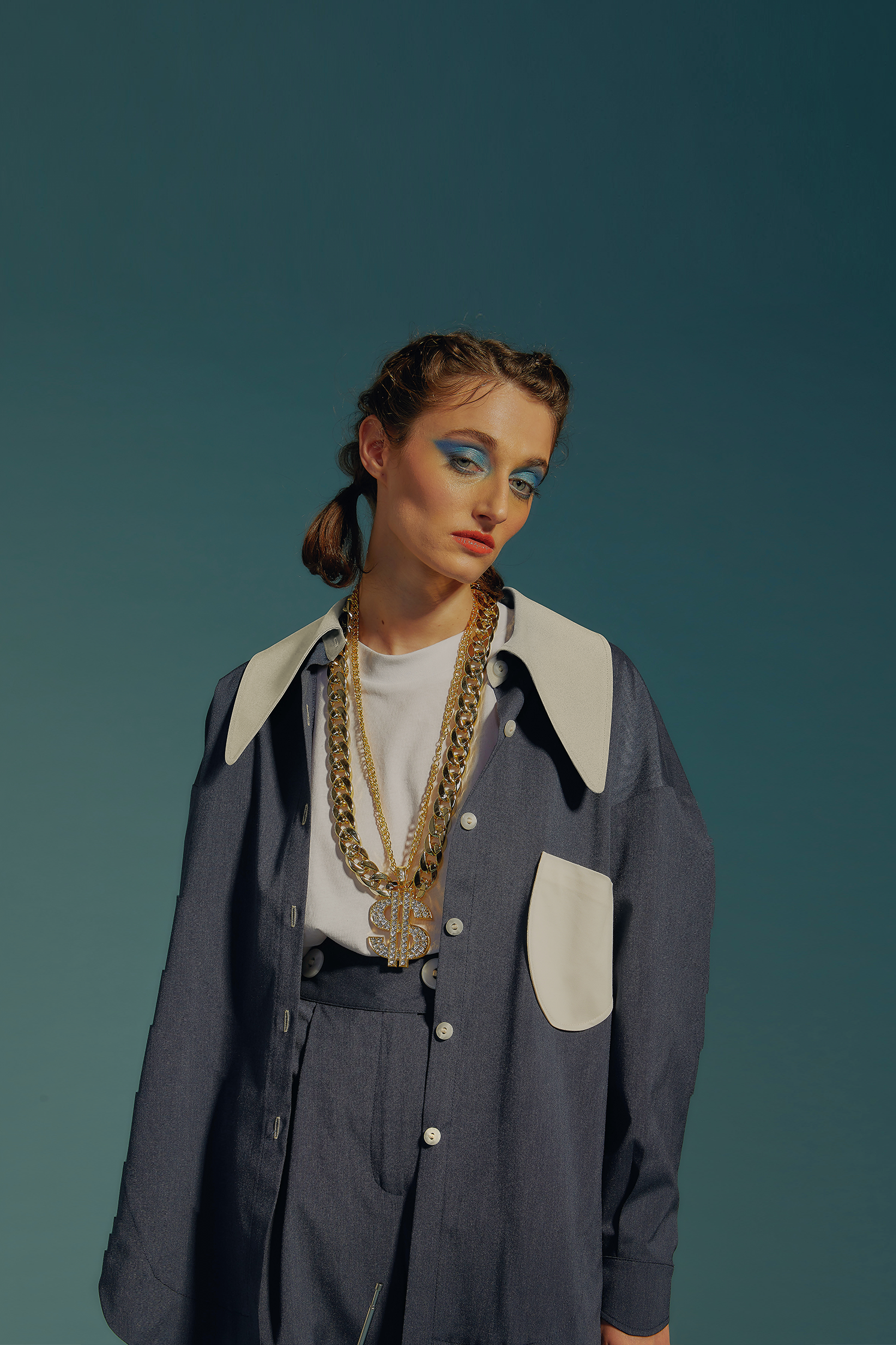 Chemise The Gangster Uniform - Blue Jean