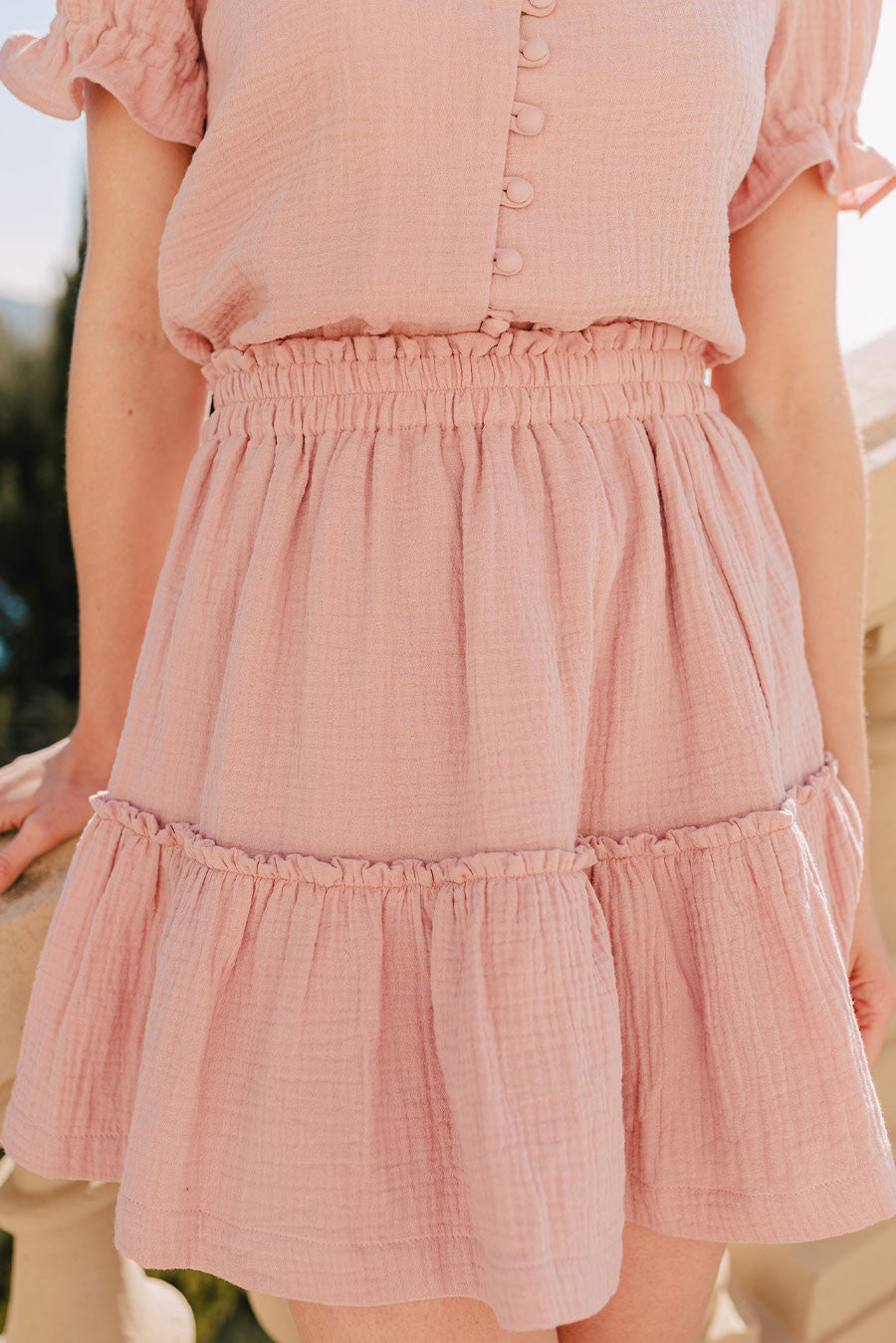 Jupe Edma Blush Coton
