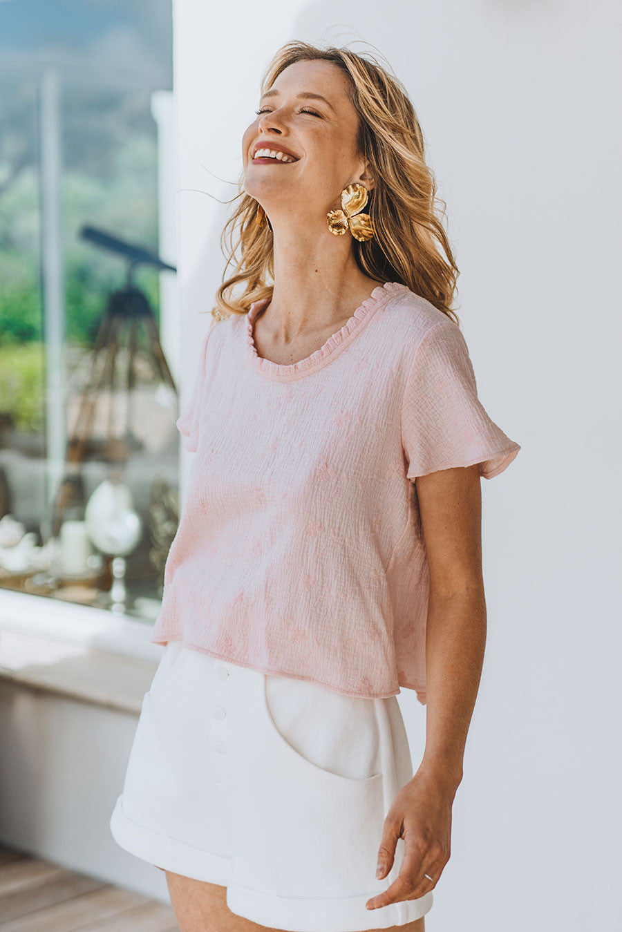 Blouse Bella Rose Brodé