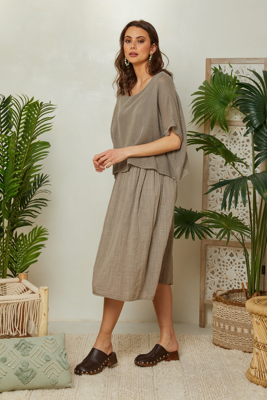 Vestido - Taupe - Mujer