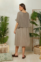 Vestido - Taupe - Mujer