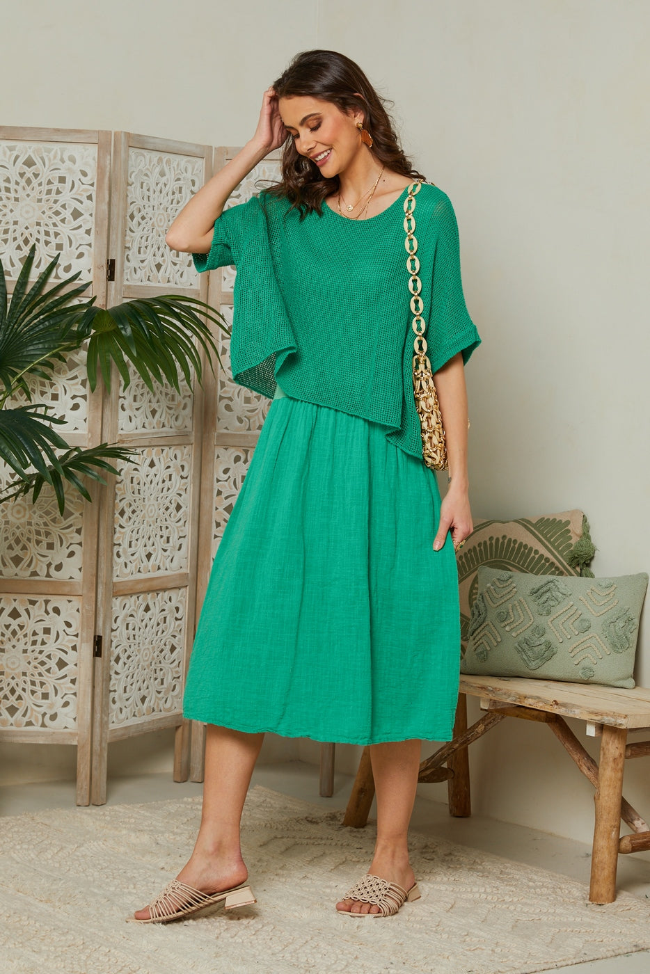 Vestido - Verde - Mujer
