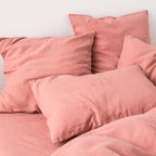 2 fundas de almohada de lino lavado - rosa viejo - MOST - The Bradery