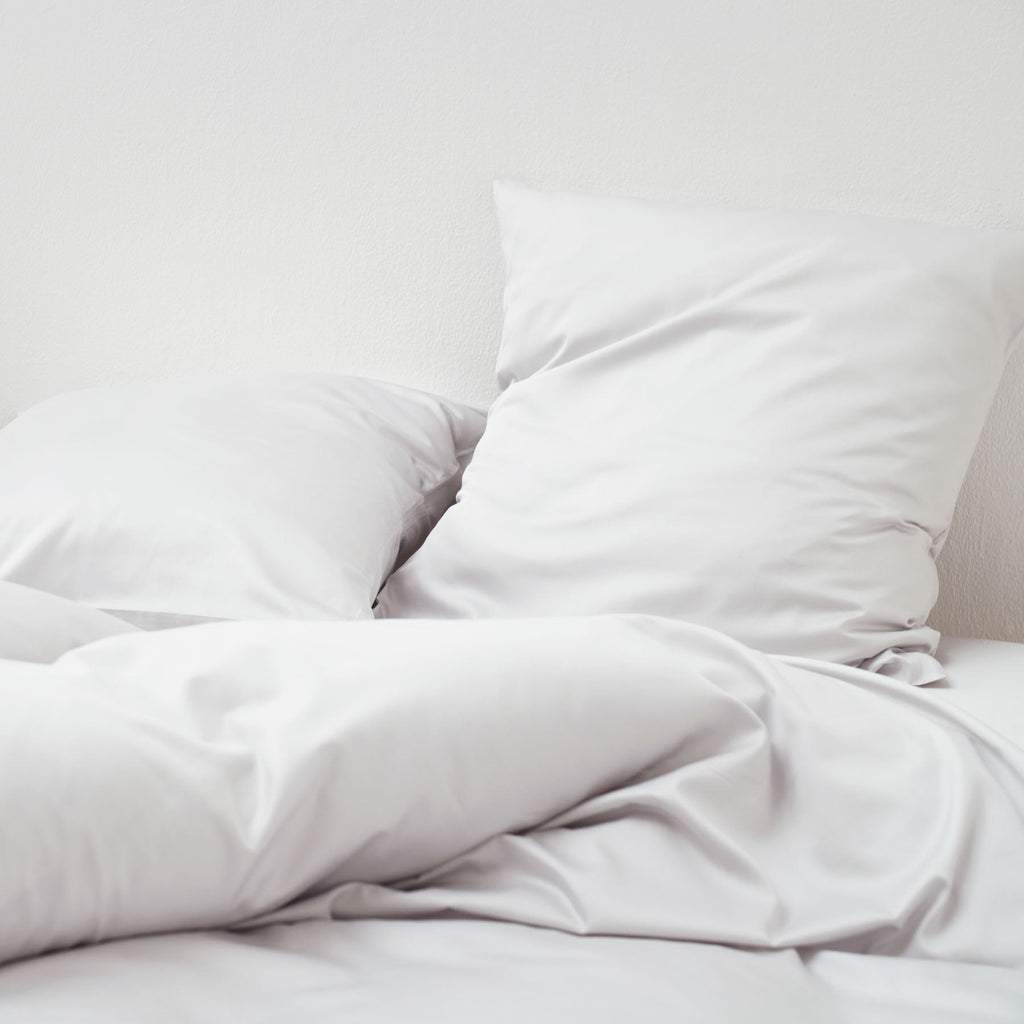 2 Cotton Satin Pillowcases - Pebble - MOST - The Bradery