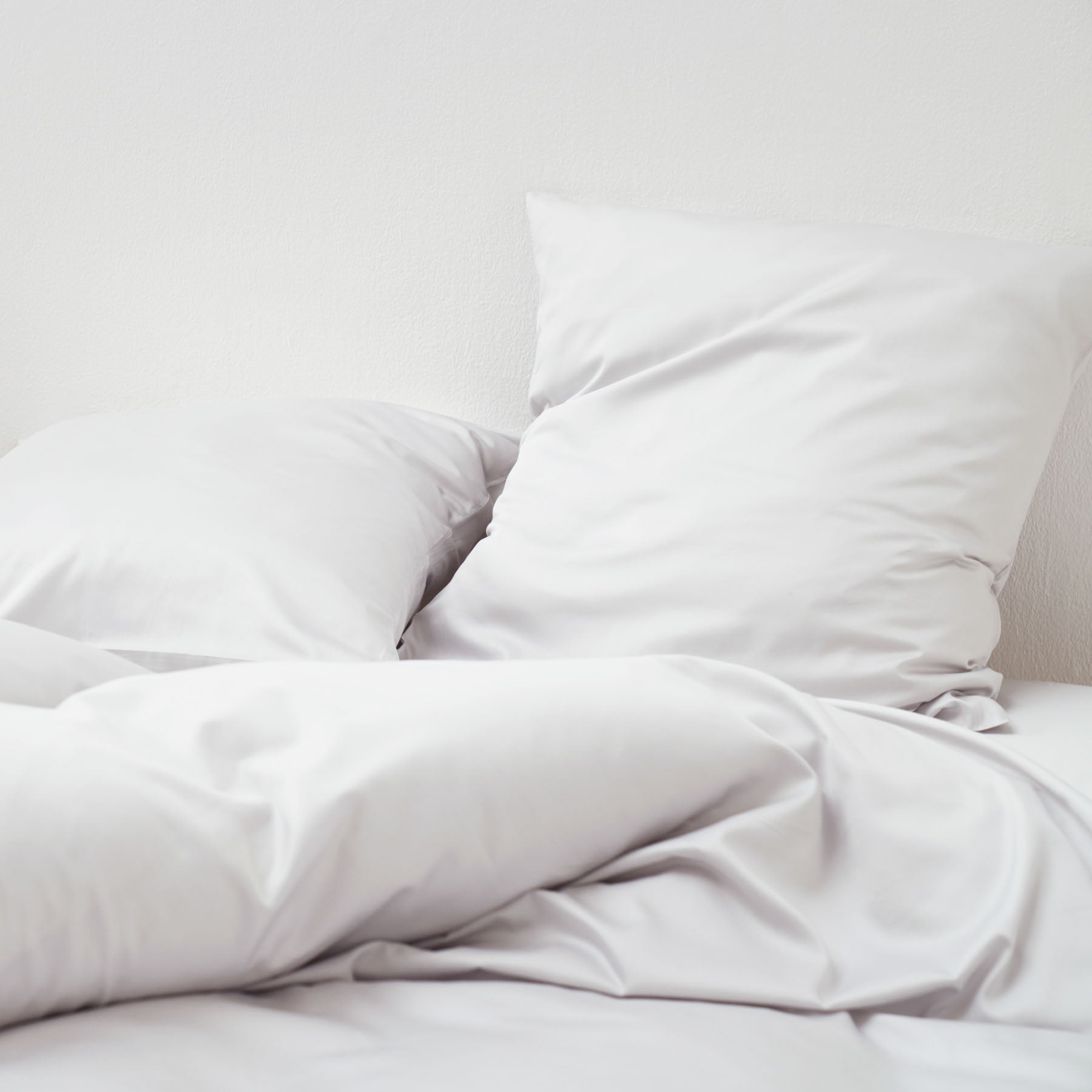 2 Cotton Satin Pillowcases - Pebble - MOST - The Bradery