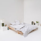 2 Cotton Satin Pillowcases - Pebble - MOST - The Bradery