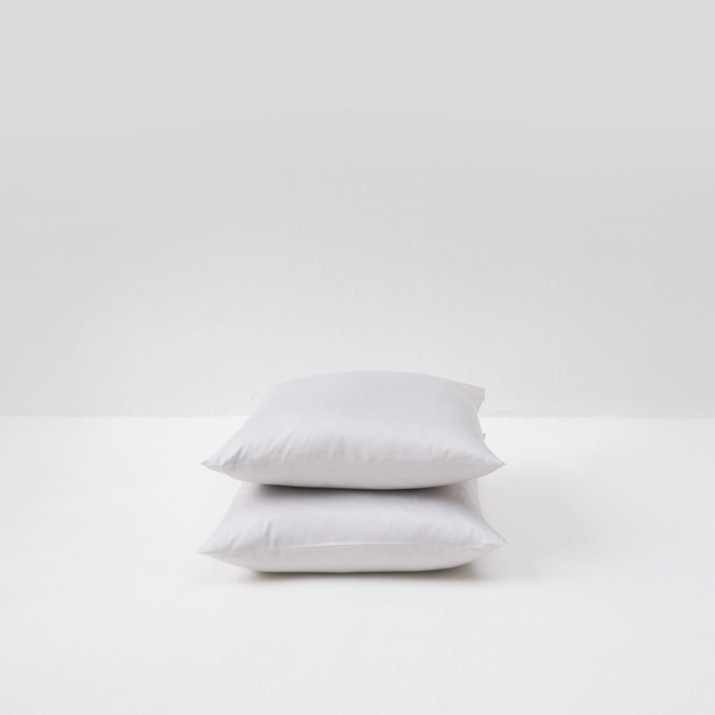 2 Cotton Satin Pillowcases - Pebble - MOST - The Bradery