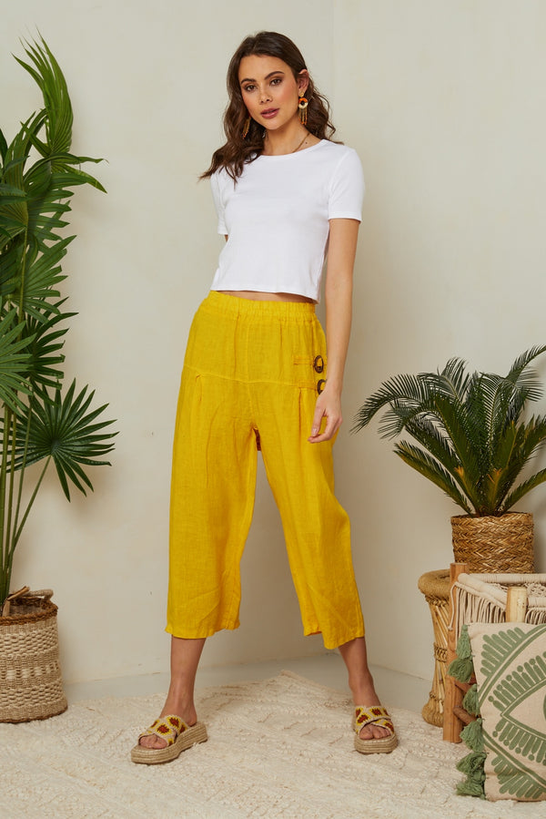 Pantalones - Azafrán - Mujer