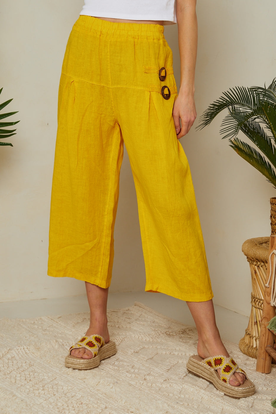 Pantalones - Azafrán - Mujer