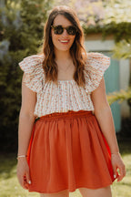Jupe Eloise Argile Coton